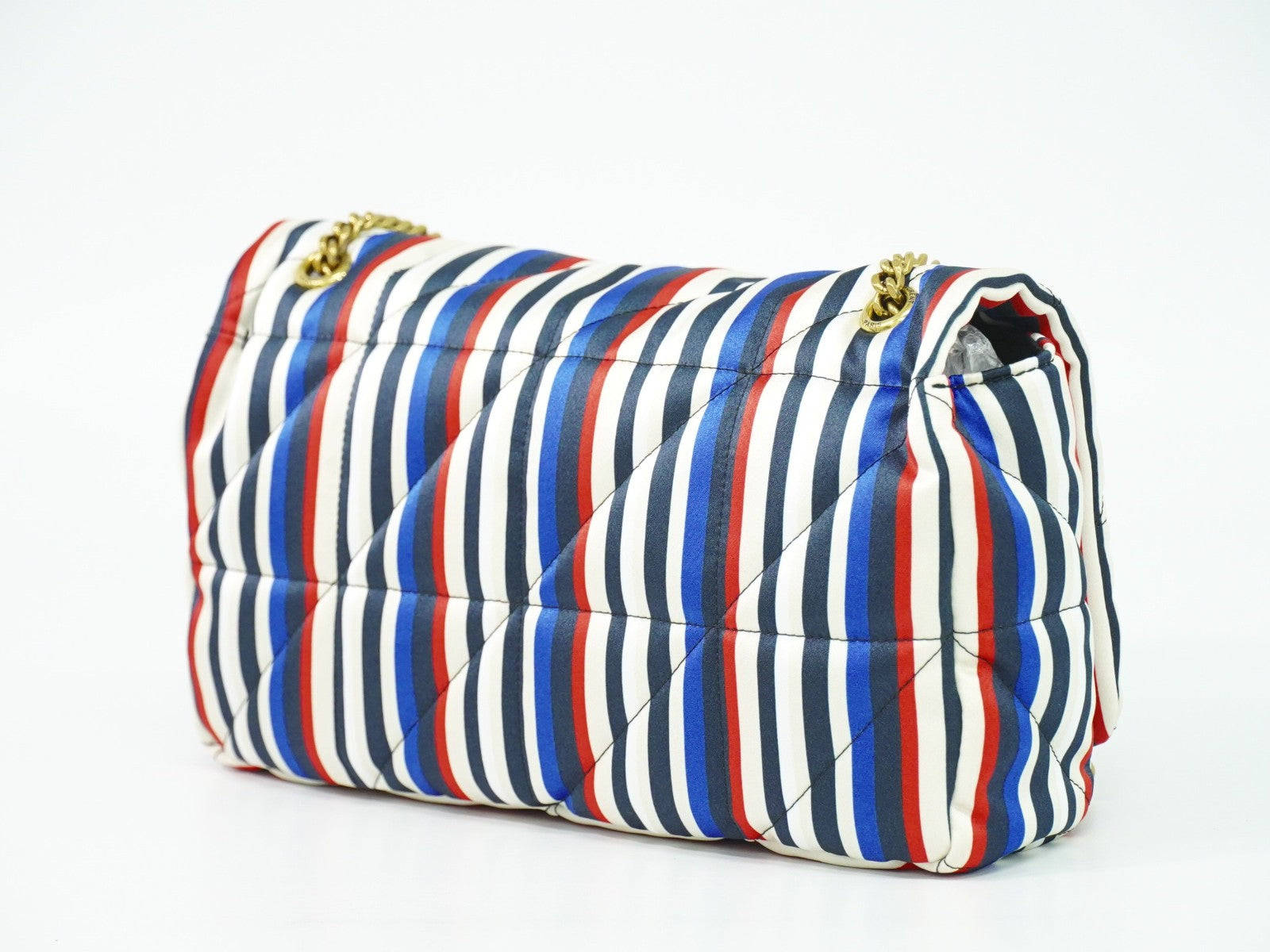 Saint Laurent Jamie Flap Quilted Printed Silk Multicolour Silk Shoulder Bag Bag (Pre-Owned)