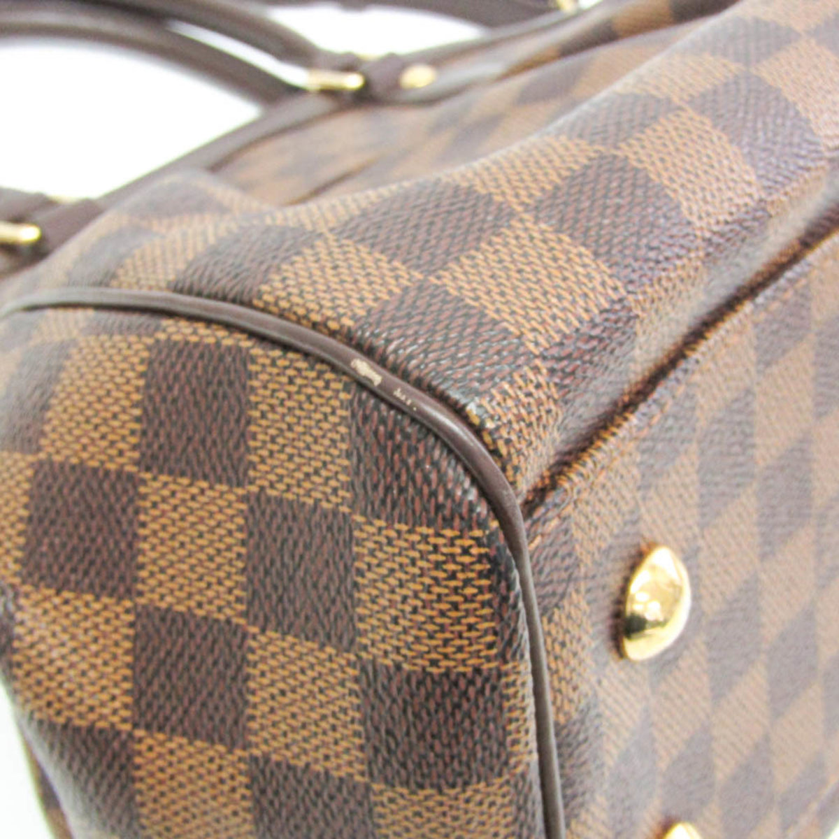 Louis Vuitton Trevi Damier Ebene Brown Canvas Handbag (Pre-Owned)