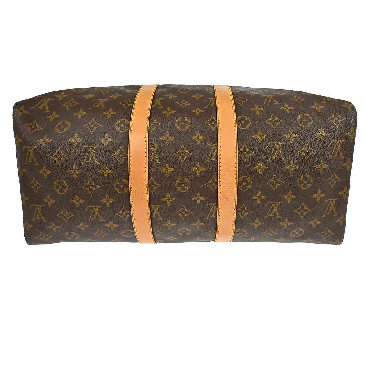 Louis Vuitton Keepall Monogram Brown Canvas Travel Bag Bag (Pre-Owned)