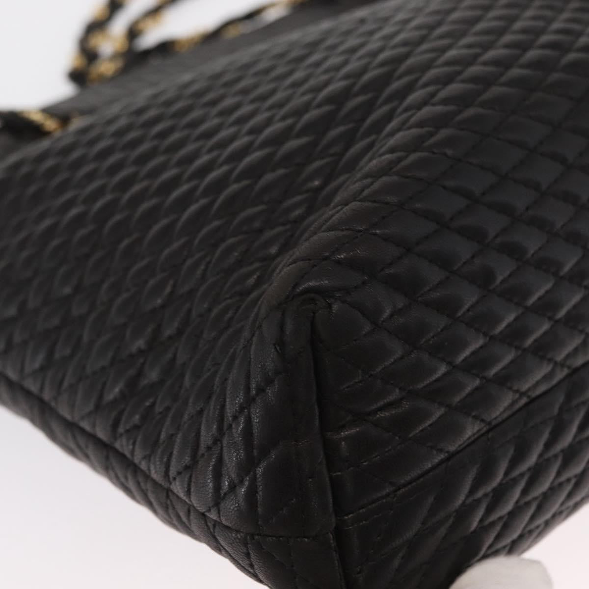 Bally Vintage Leather Black Leather Shoulder Bag Bag (Pre-Owned)