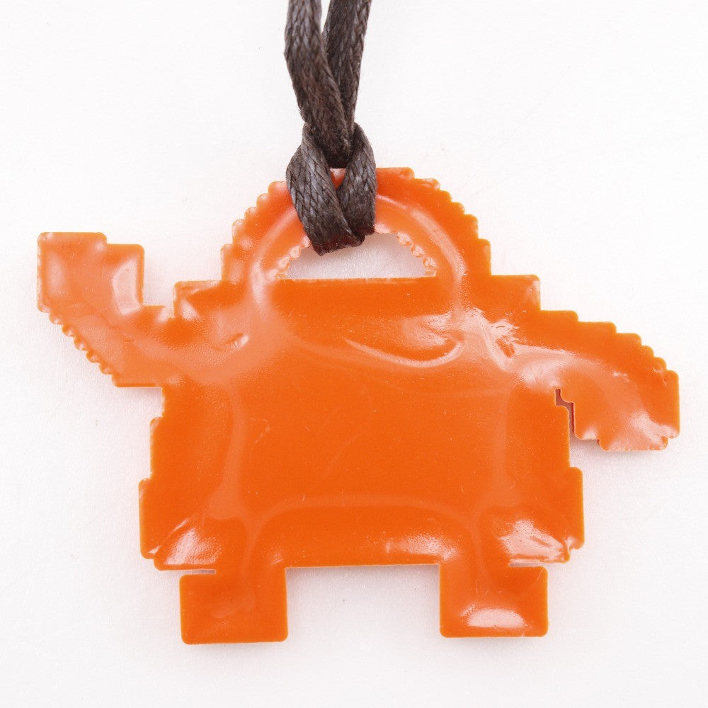 Hermes Kelly Dole Bag Charm Rubber Orange Rubber Charms And Keychains Accessory (Pre-Owned)