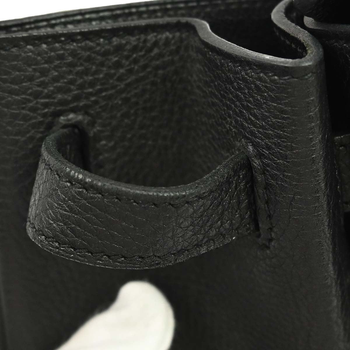 Hermes Birkin Black Togo With Palladium Hardware Black Calfskin Handbag (Pre-Owned)