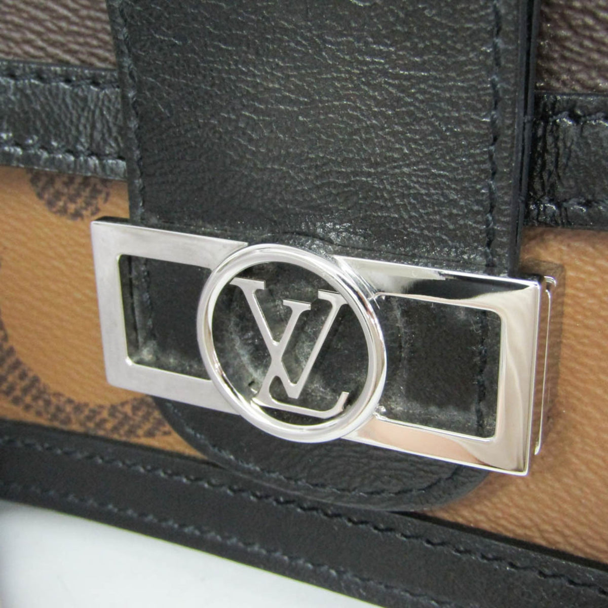 Louis Vuitton Dauphine Bumbag Reverse Monogram Giant Brown Canvas Crossbody Bag Bag (Pre-Owned)