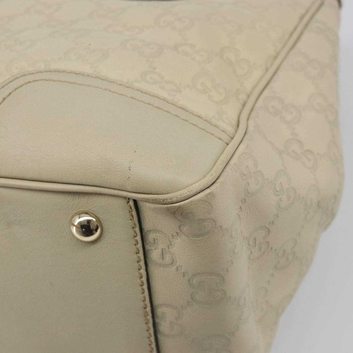 Gucci Princy Tote Guccissima Leather Beige Leather Shoulder Bag Bag (Pre-Owned)