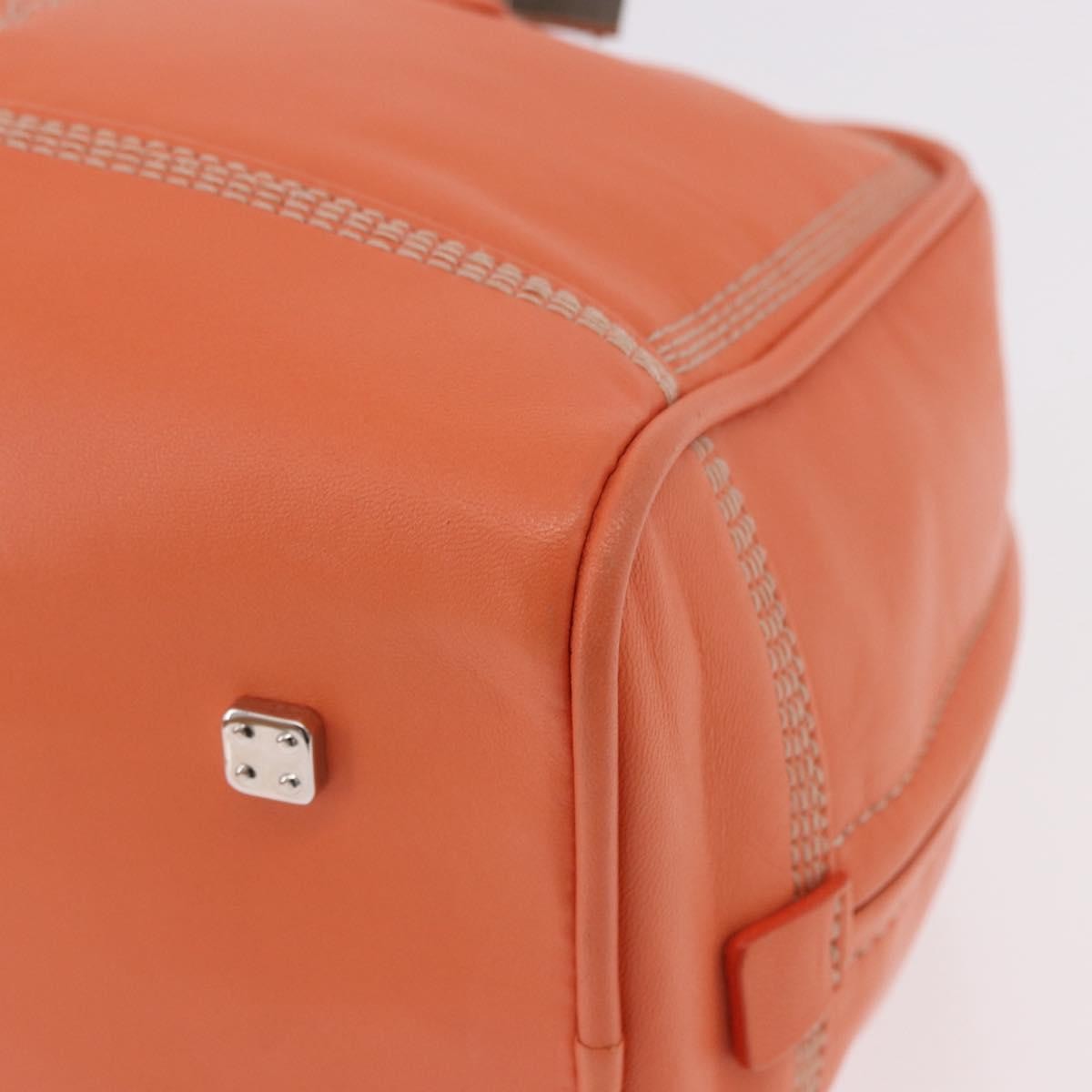 Loewe Anagram Leather Orange Leather Handbag (Pre-Owned)