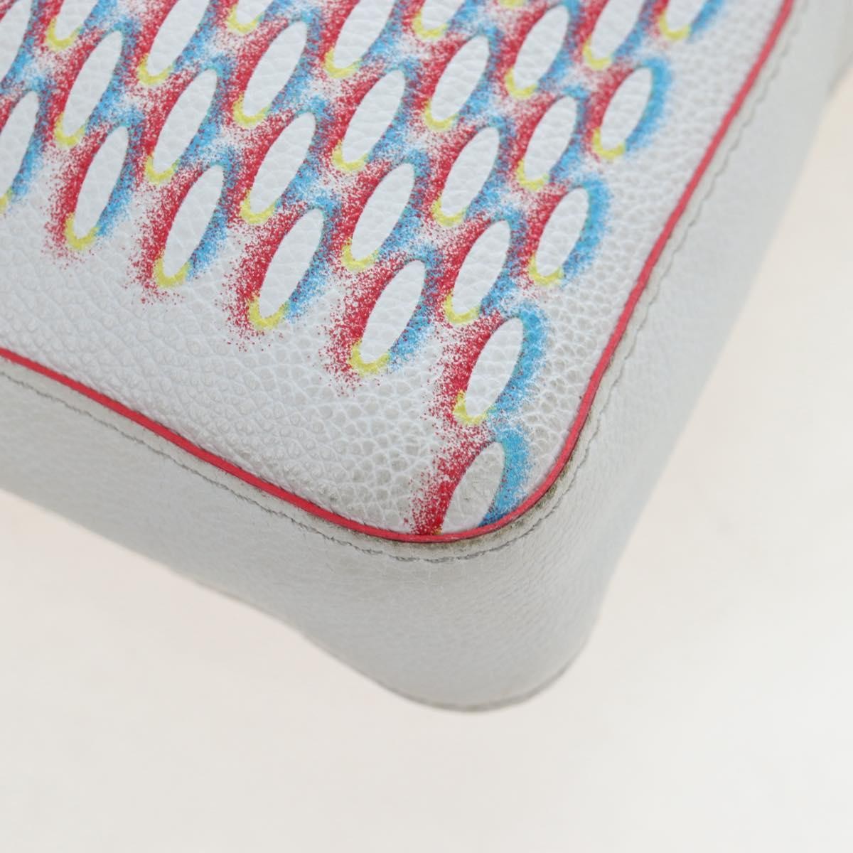 Louis Vuitton Trio Messenger Limited Edition Damier Spray Leather White Canvas Handbag (Pre-Owned)