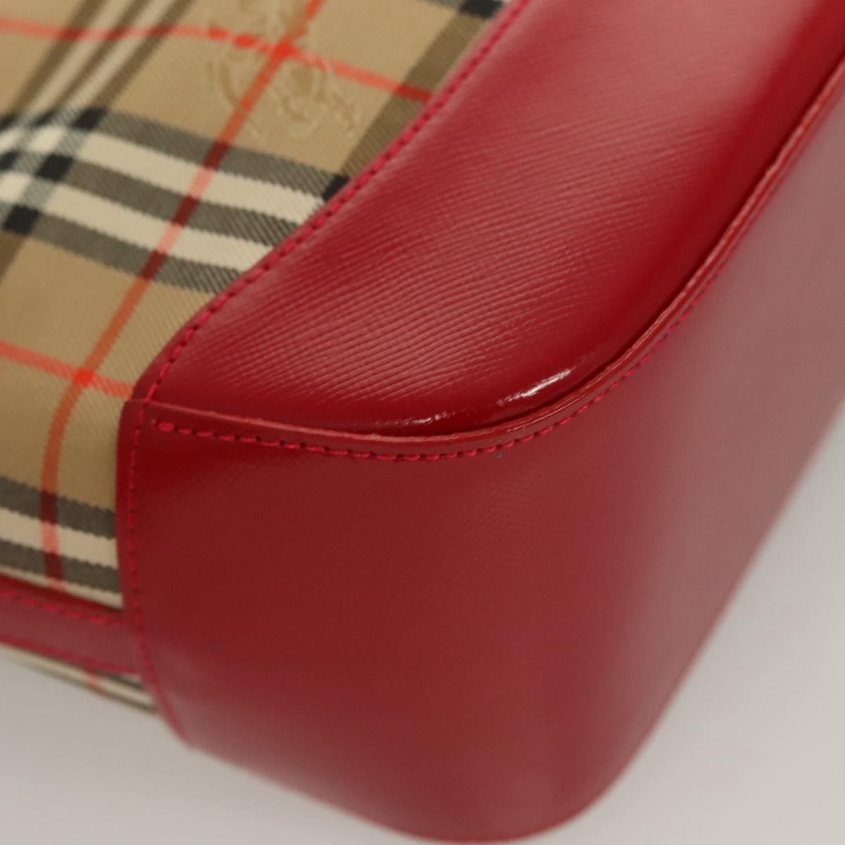 Burberry Nova Check Nova Check Canvas And Leather Beige Canvas Handbag (Pre-Owned)