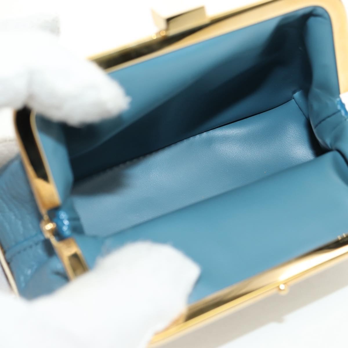 Louis Vuitton Porte-Monnaie Coin Purse Leather Blue Leather Card Holders Accessory (Pre-Owned)