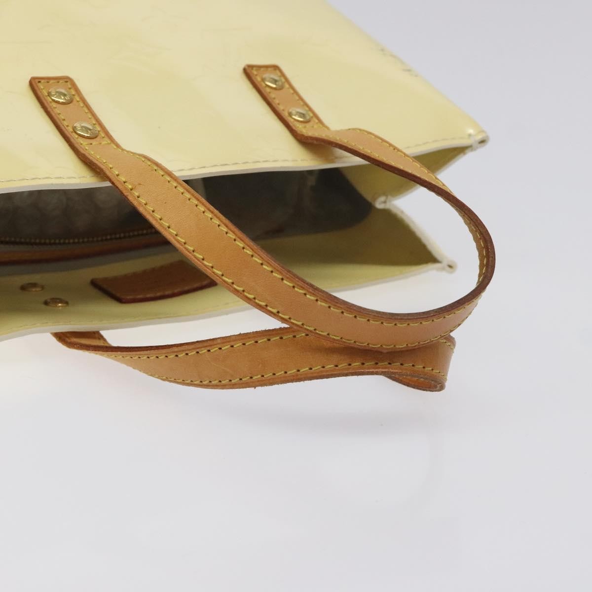 Louis Vuitton Reade Monogram Vernis Beige Patent_Leather Bag (Pre-Owned)