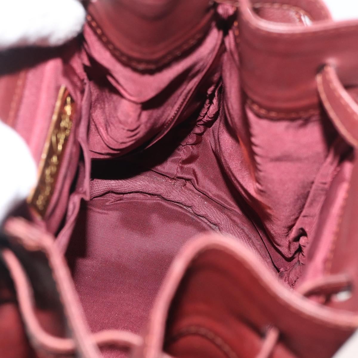 Cartier Must De Cartier Leather Burgundy Leather Shoulder Bag Bag (Pre-Owned)