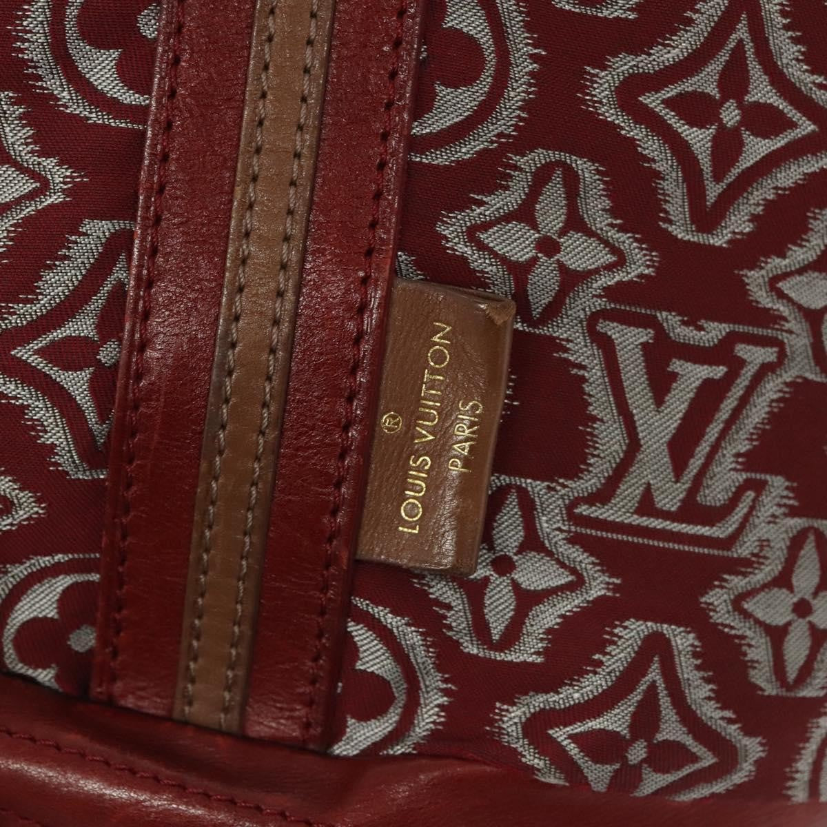 Louis Vuitton Aviator Limited Edition Monogram Jacquard Burgundy Canvas Handbag (Pre-Owned)