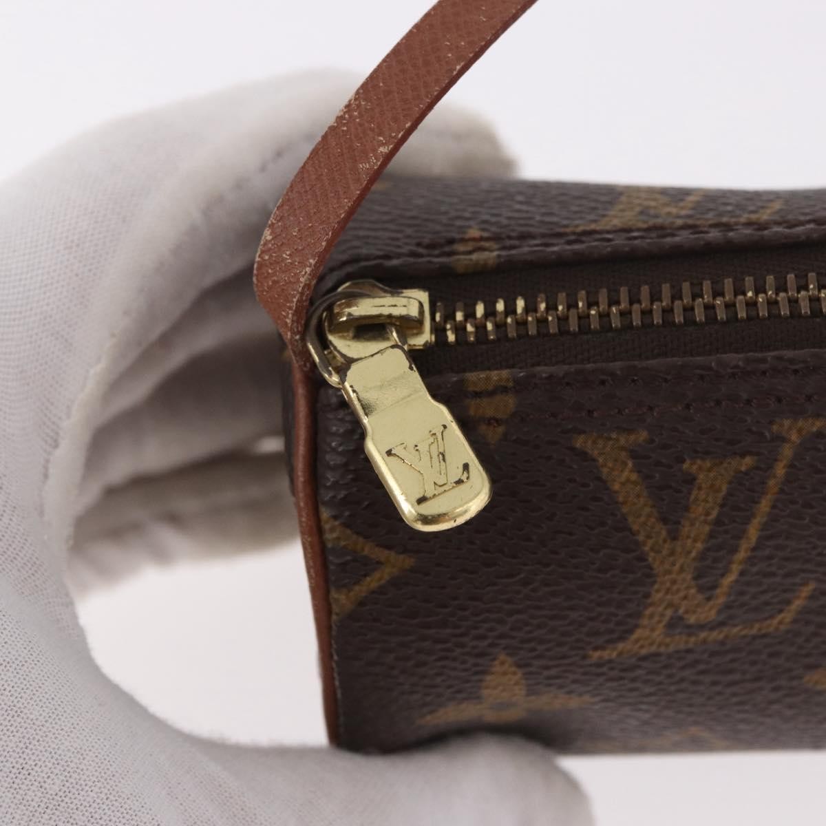 Louis Vuitton Papillon Pochette Monogram Canvas Brown Canvas Clutche & Pouche Bag (Pre-Owned)