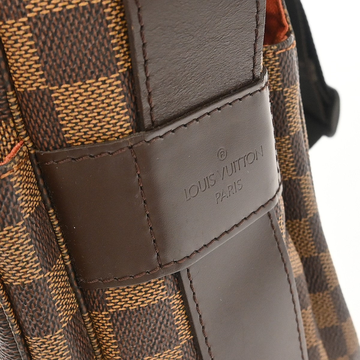 Louis Vuitton Naviglio Damier Ebene Brown Canvas Shoulder Bag Bag (Pre-Owned)