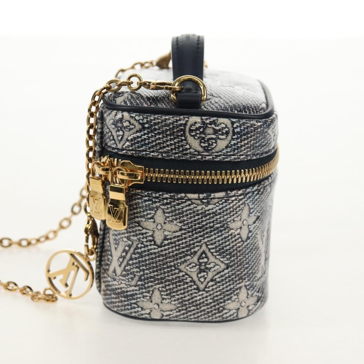 Louis Vuitton Vanity Case Monoglam Jacquard Canvas Navy Canvas Clutche & Pouche Bag (Pre-Owned)