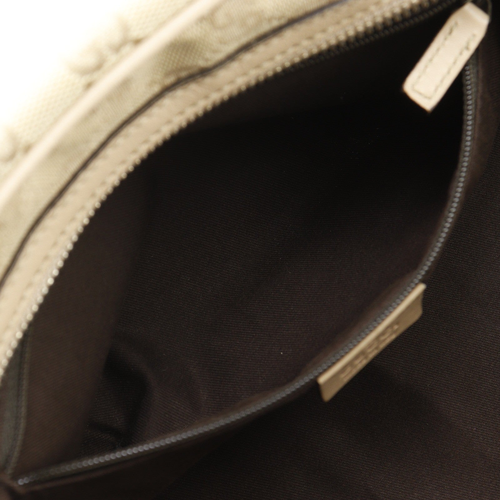 Gucci Princy Boston Gg Canvas And Leather Beige Canvas Handbag (Pre-Owned)
