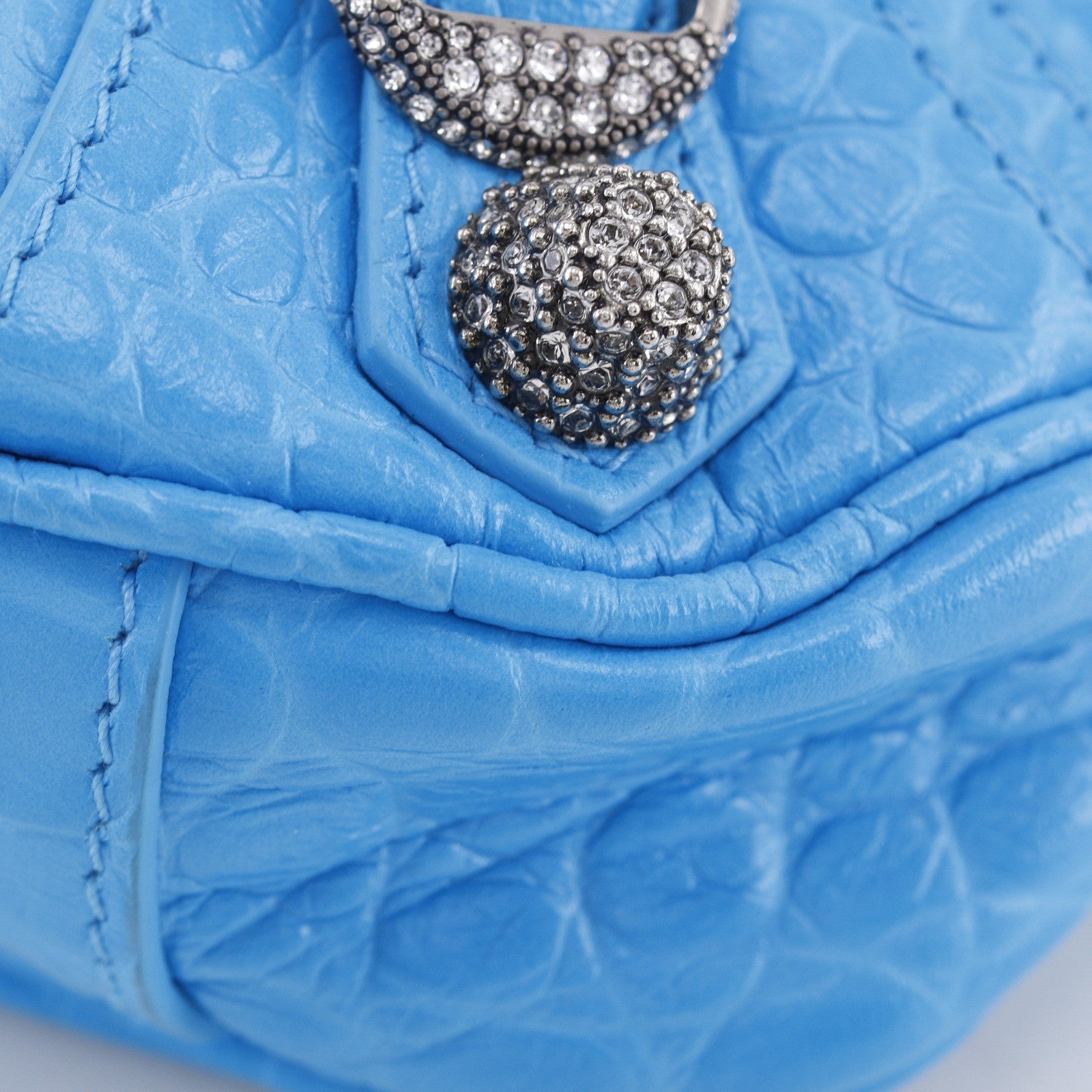 Balenciaga Shoulder Pvc Blue Leather Shoulder Bag Bag (Pre-Owned)