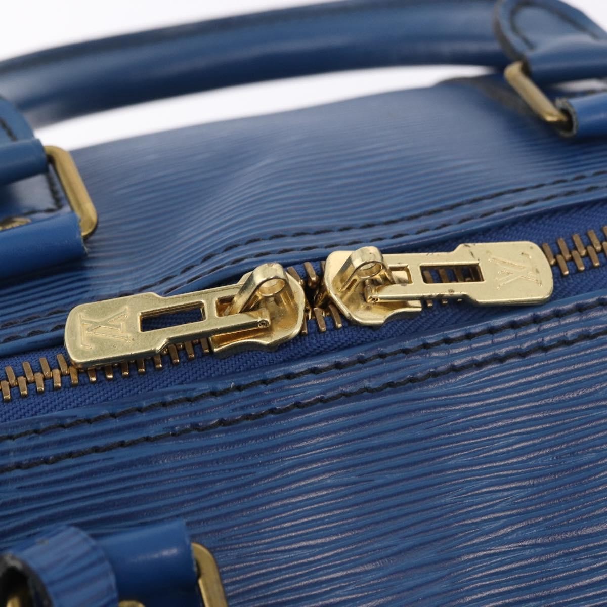Louis Vuitton Keepall Epi Leather Blue Leather Travel Bag Bag (Pre-Owned)