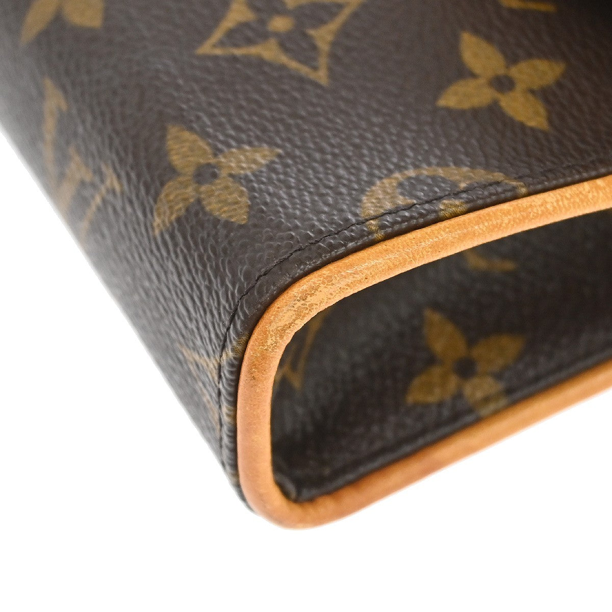 Louis Vuitton Florentine Canvas Brown Canvas Clutche & Pouche Bag (Pre-Owned)