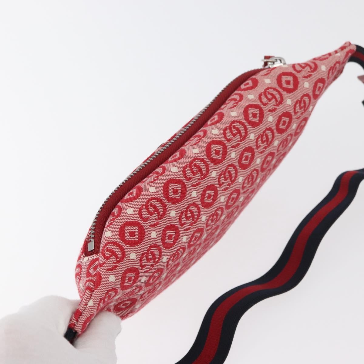 Gucci Children's Belt Printed Coated Canvas Red Canvas Handbag (Pre-Owned)