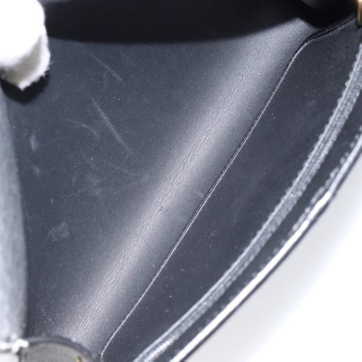 Christian Dior Vintage Honeycomb Flap Coated Canvas Black Canvas Shoulder Bag Bag (Pre-Owned)