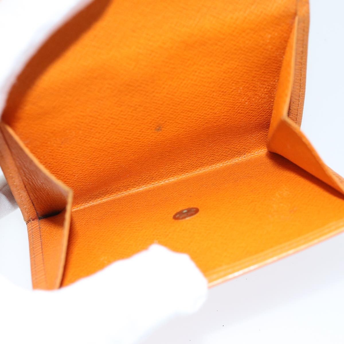 Louis Vuitton Compact Porte Tresor International Epi Leather Orange Leather Wallets Accessory (Pre-Owned)