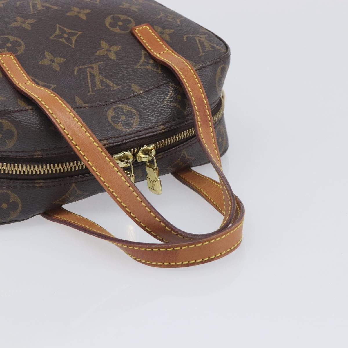 Louis Vuitton Spontini Monogram Canvas Brown Canvas Handbag (Pre-Owned)
