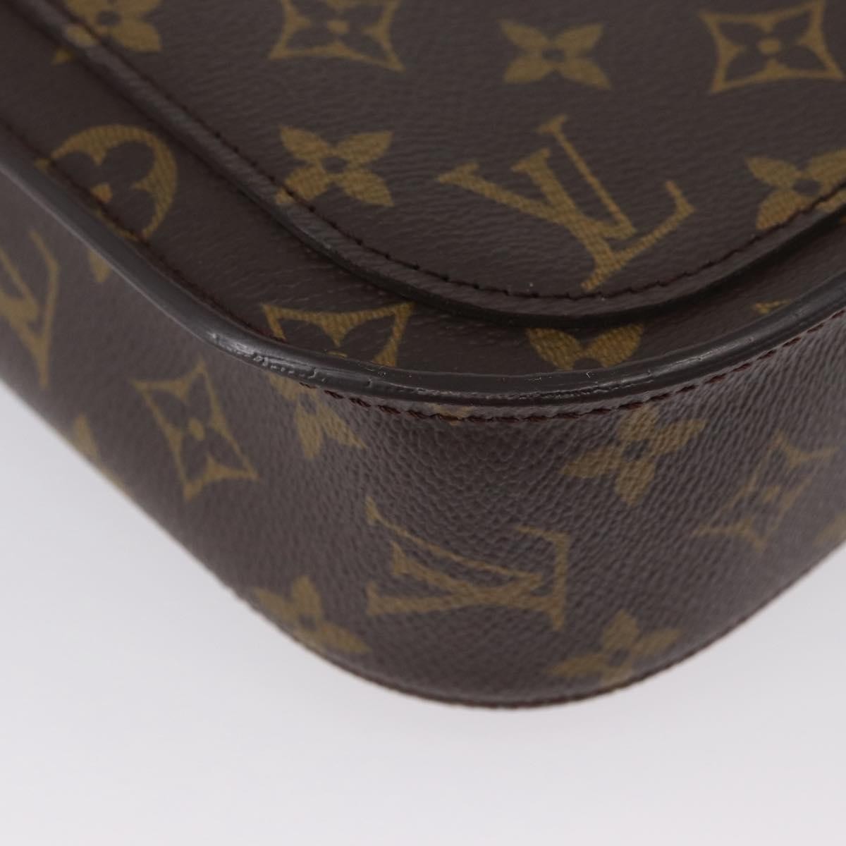 Louis Vuitton Saint Cloud Monogram Canvas Brown Canvas Handbag (Pre-Owned)