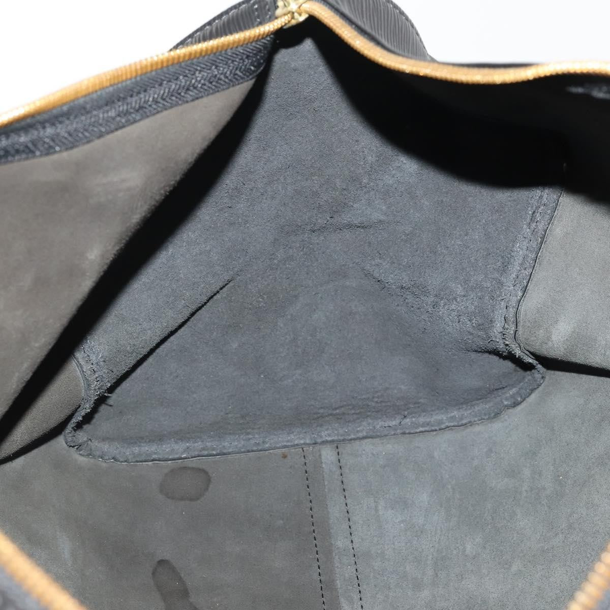 Louis Vuitton Keepall Epi Leather Black Leather Travel Bag Bag (Pre-Owned)