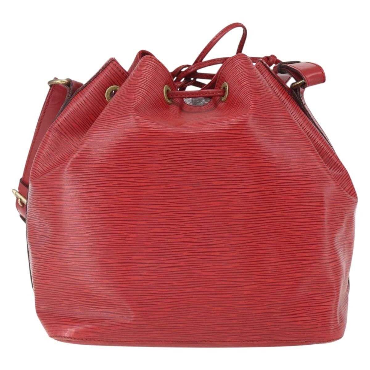 Louis Vuitton Petit Noe Epi Leather Red Leather Shoulder Bag Bag (Pre-Owned)