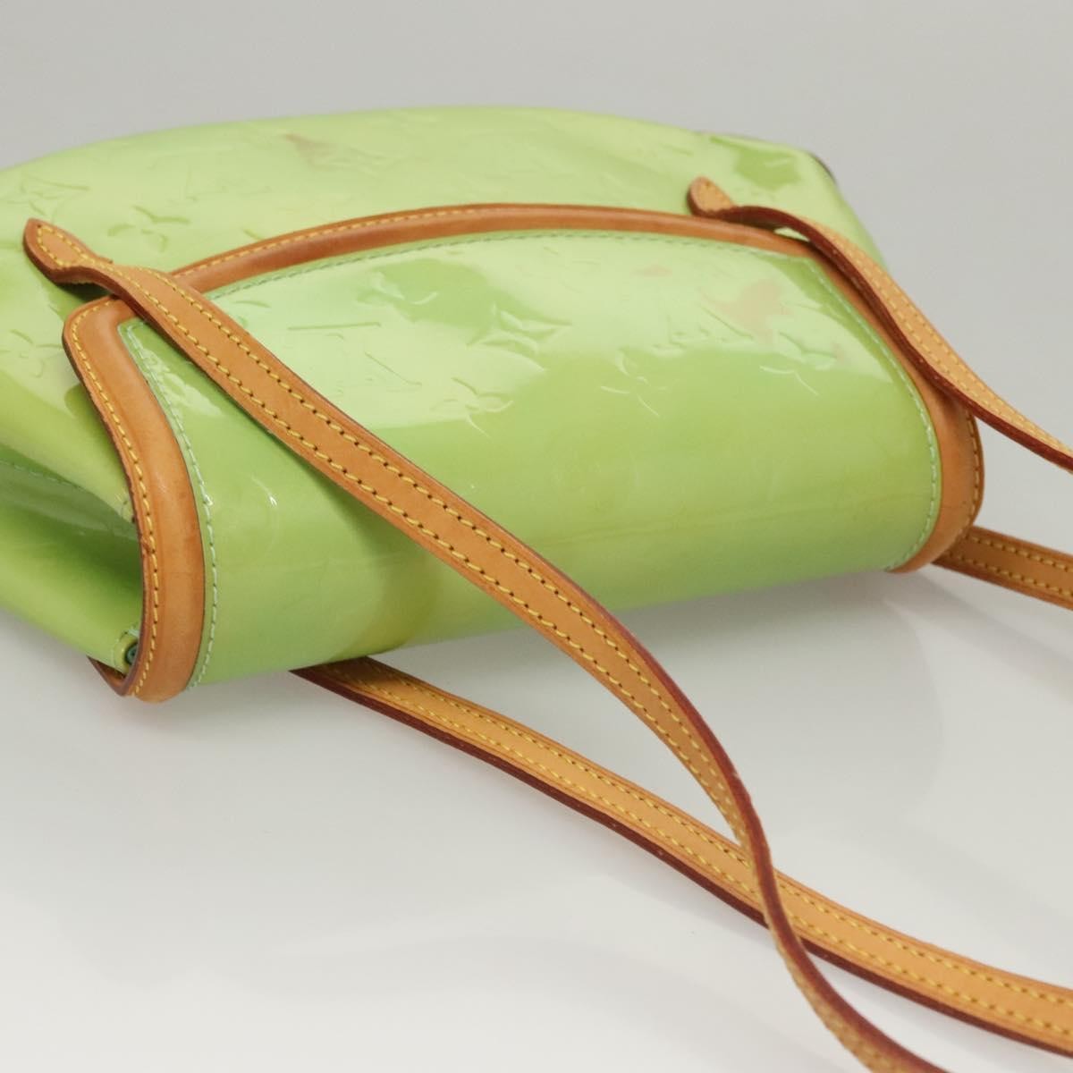 Louis Vuitton Biscayne Bay Monogram Vernis Green Patent_Leather Shoulder Bag Bag (Pre-Owned)