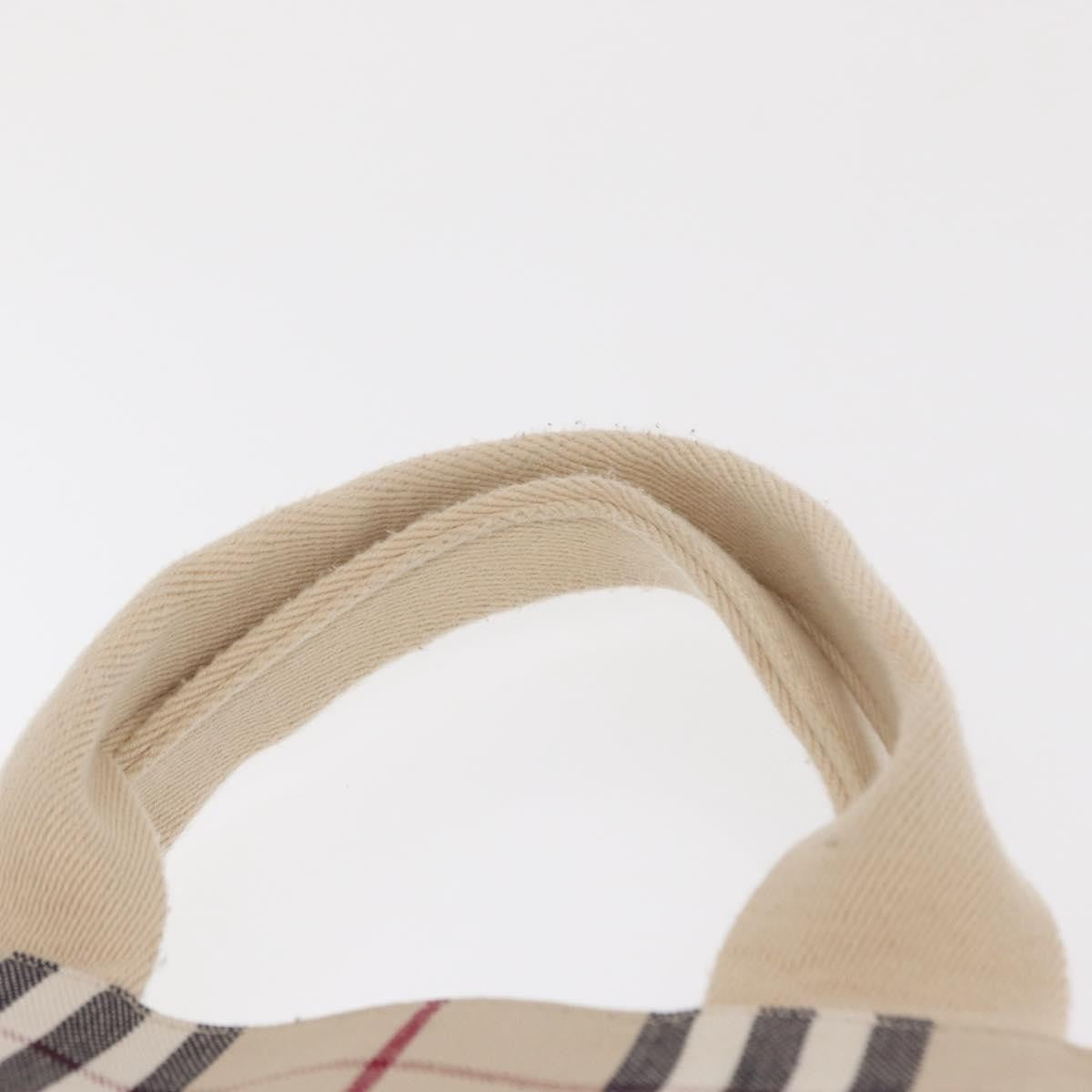Burberry Nova Check Tote Canvas Check Pattern Beige Canvas Tote Bag Bag (Pre-Owned)