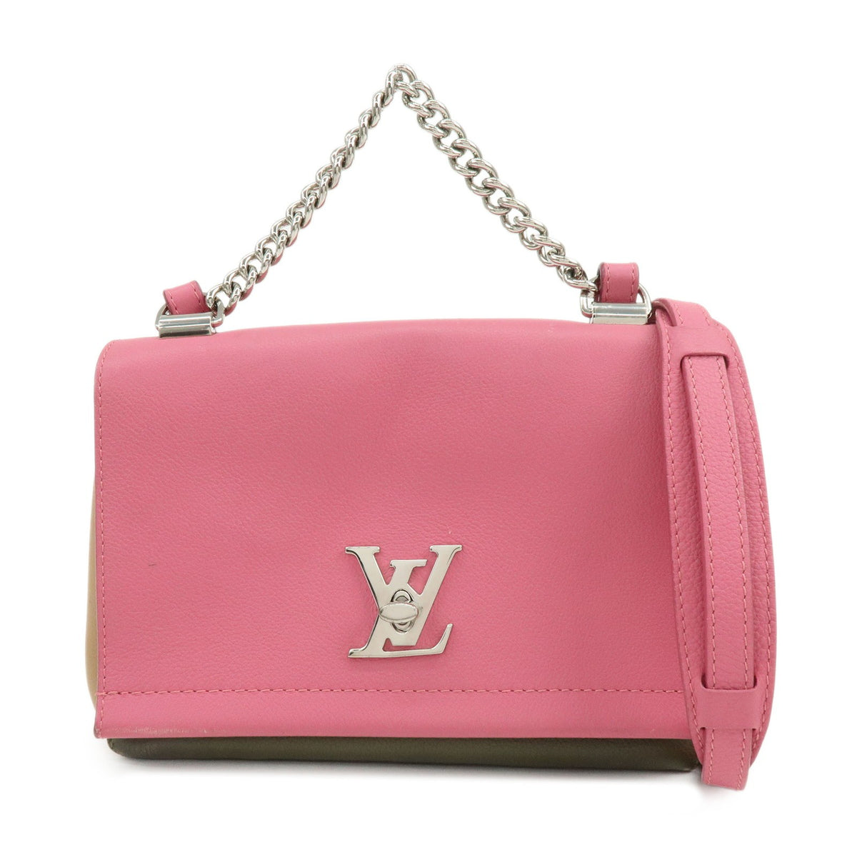 Louis Vuitton Lockme Ii Leather Pink Leather Shoulder Bag Bag (Pre-Owned)
