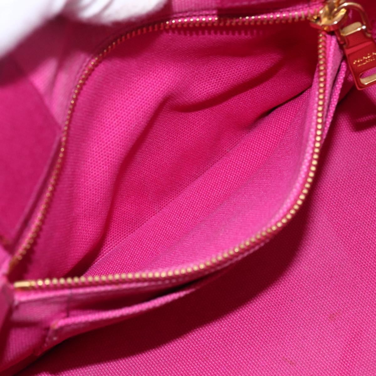 Prada Canapa Convertible Tote Canvas Pink Canvas Tote Bag Bag (Pre-Owned)