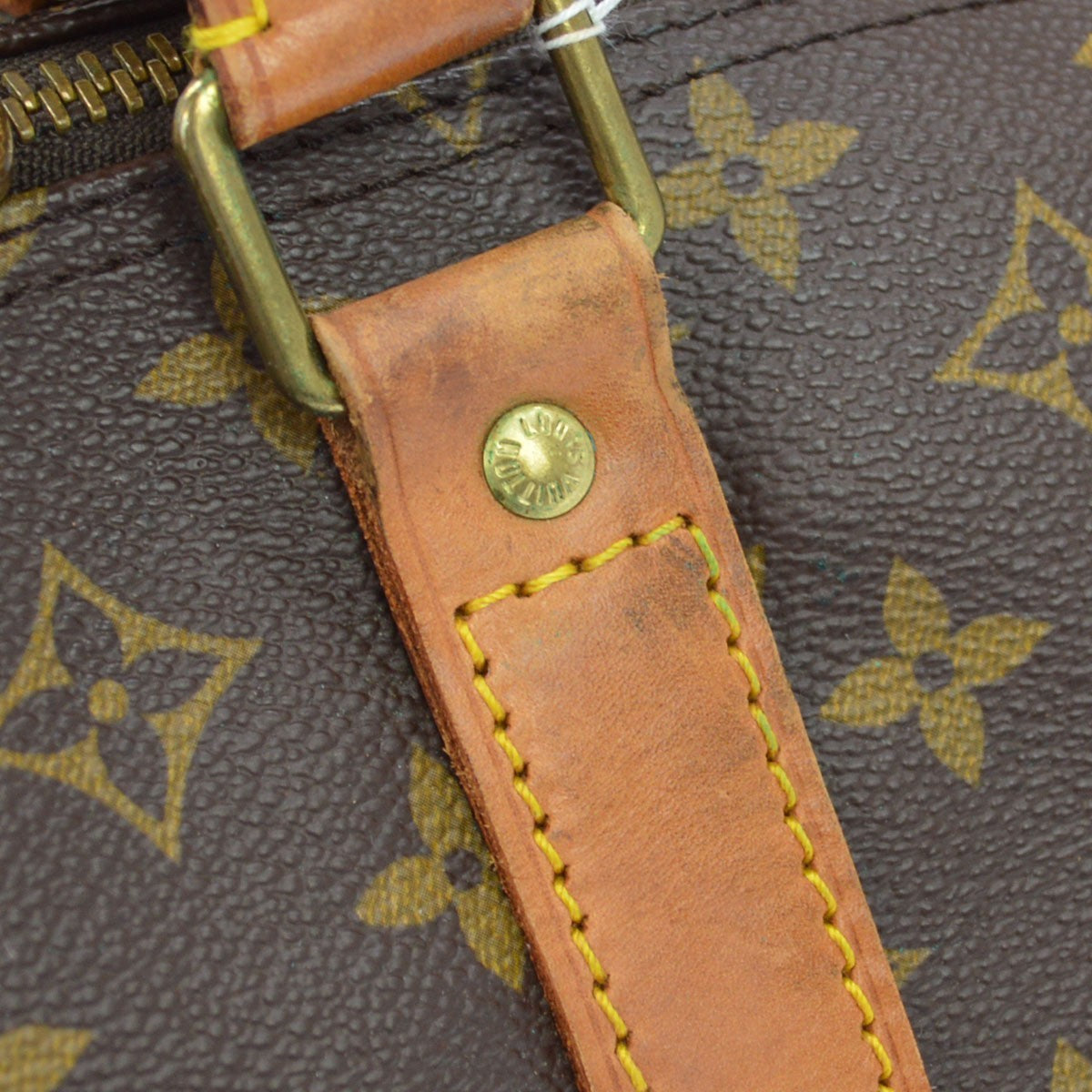Louis Vuitton Keepall Bandouliere Monogram Canvas Brown Canvas Travel Bag Bag (Pre-Owned)