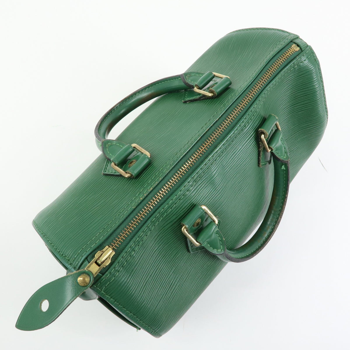 Louis Vuitton Speedy Epi Leather Green Leather Handbag (Pre-Owned)