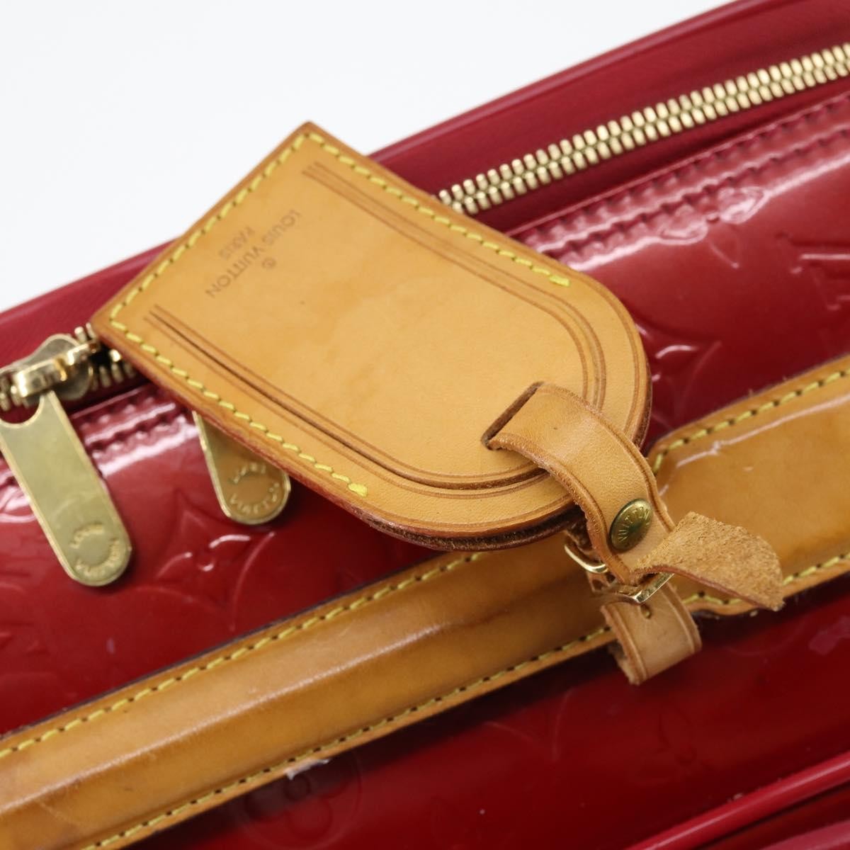 Louis Vuitton Pegase Luggage Monogram Vernis Red Patent_Leather Travel Bag Bag (Pre-Owned)