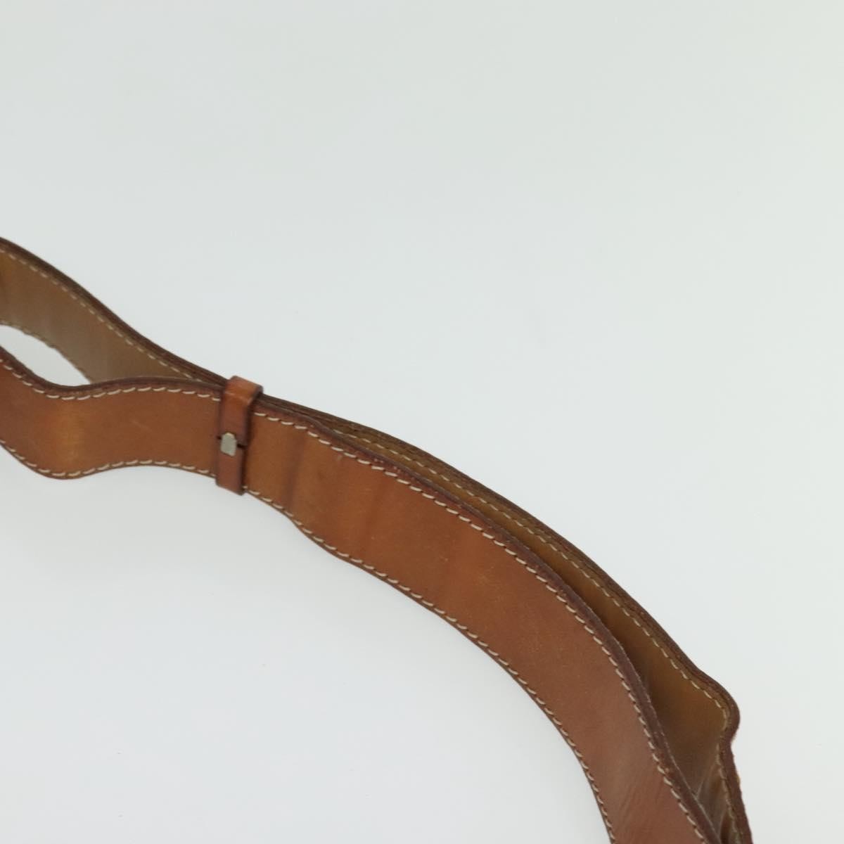 Celine Vintage Macadam Canvas And Leather Brown Canvas Shoulder Bag Bag (Pre-Owned)