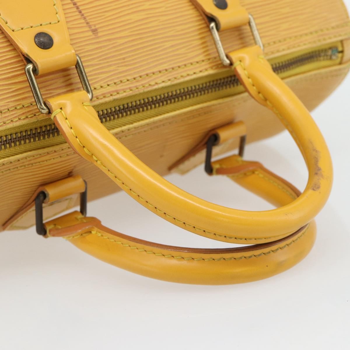 Louis Vuitton Speedy Epi Leather Yellow Leather Handbag (Pre-Owned)