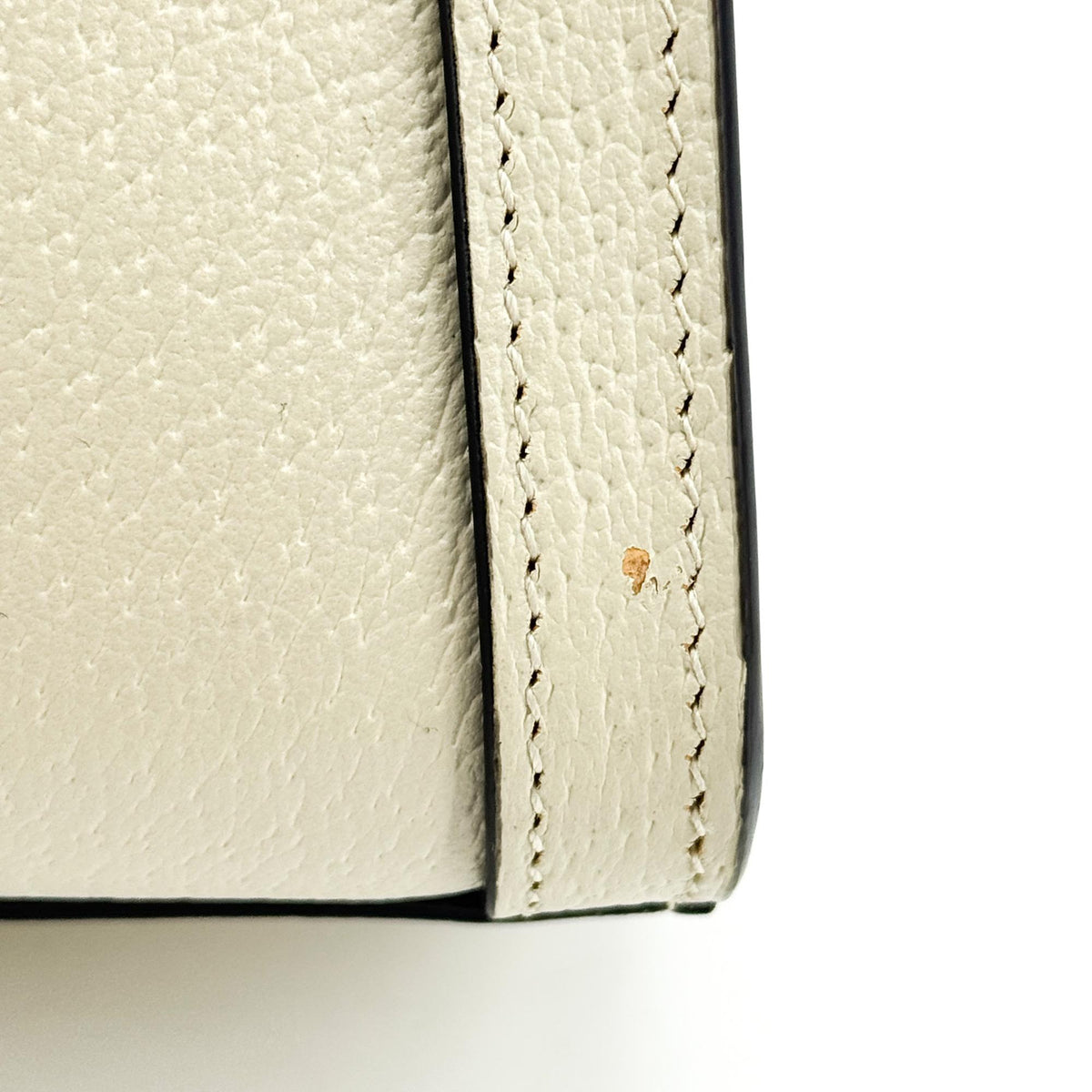 Gucci Diana Nm Bamboo Handle Leather White Leather Tote Bag Bag (Pre-Owned)