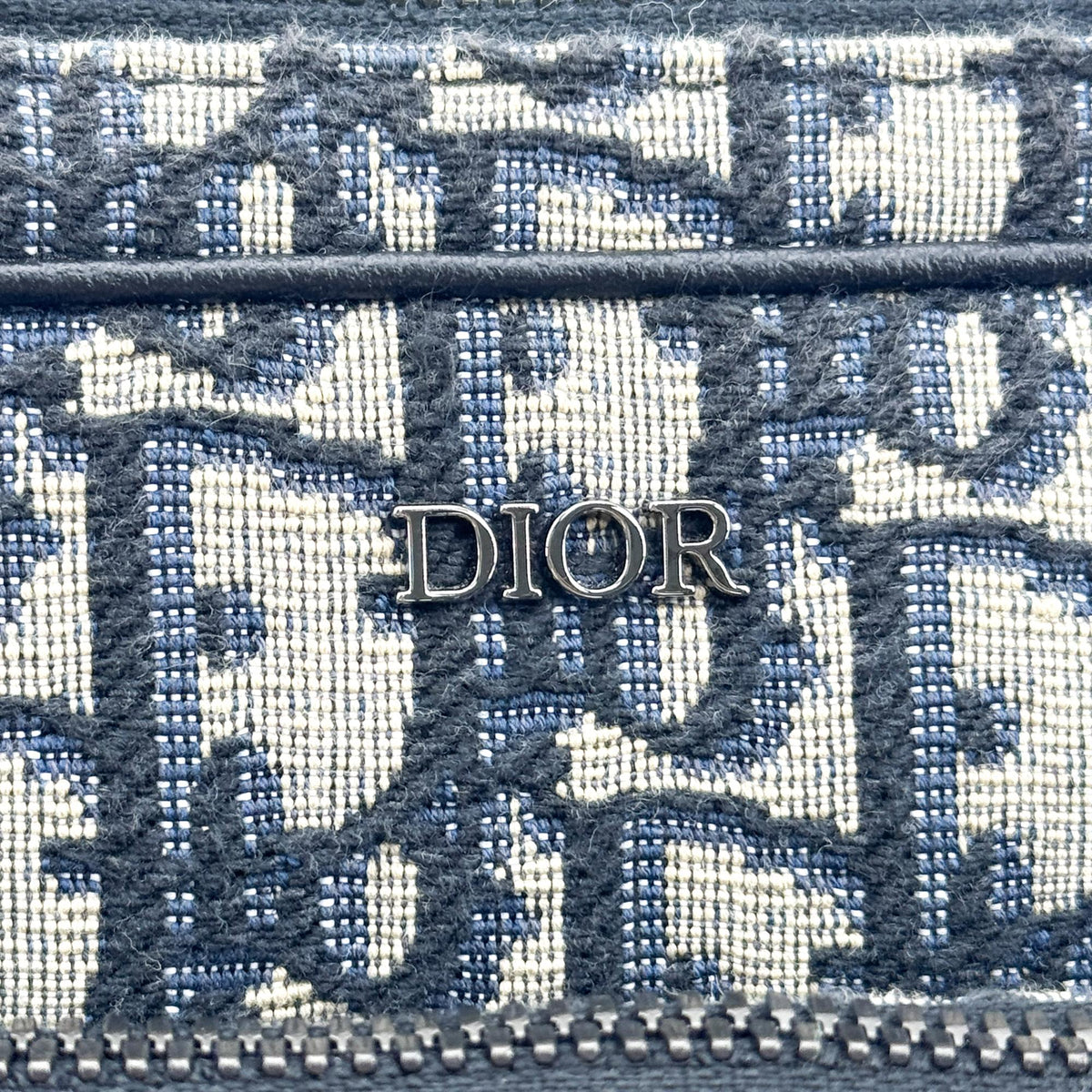 Christian Dior Saddle Tripple Oblique Canvas Beige Canvas Crossbody Bag Bag (Pre-Owned)