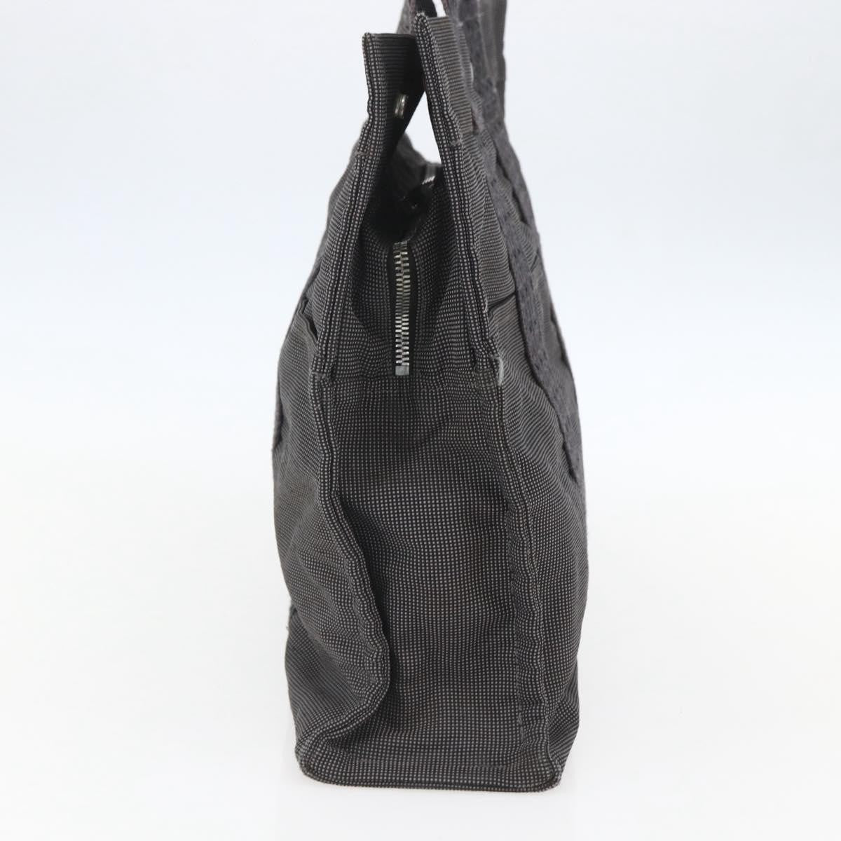 Hermes Fourre-Tout Herline Canvas Gray Canvas Tote Bag Bag (Pre-Owned)