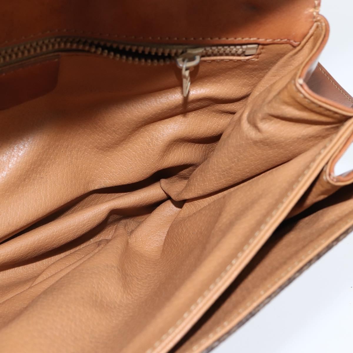 Celine Macadam Shoulder Pvc Leather Brown Pvc Shoulder Bag Bag (Pre-Owned)