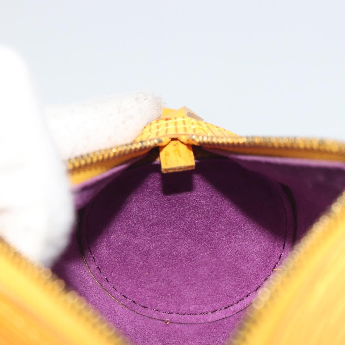 Louis Vuitton Soufflot Pochette Epi Leather Yellow Leather Clutche & Pouche Bag (Pre-Owned)