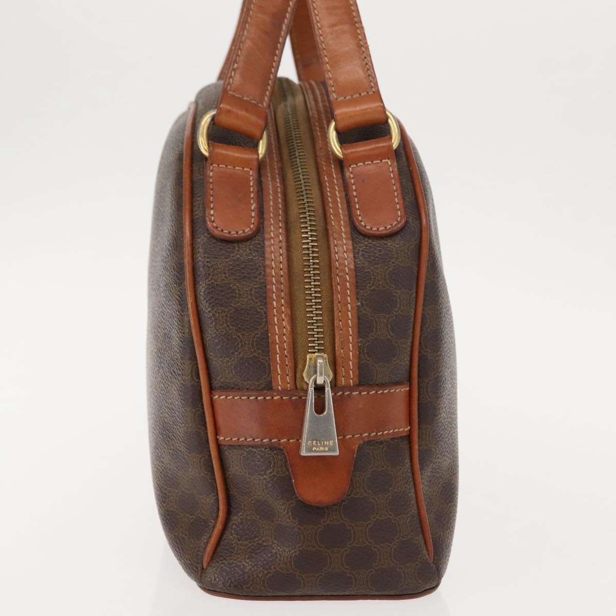Celine Macadam Canvas Brown Canvas Handbag (Pre-Owned)