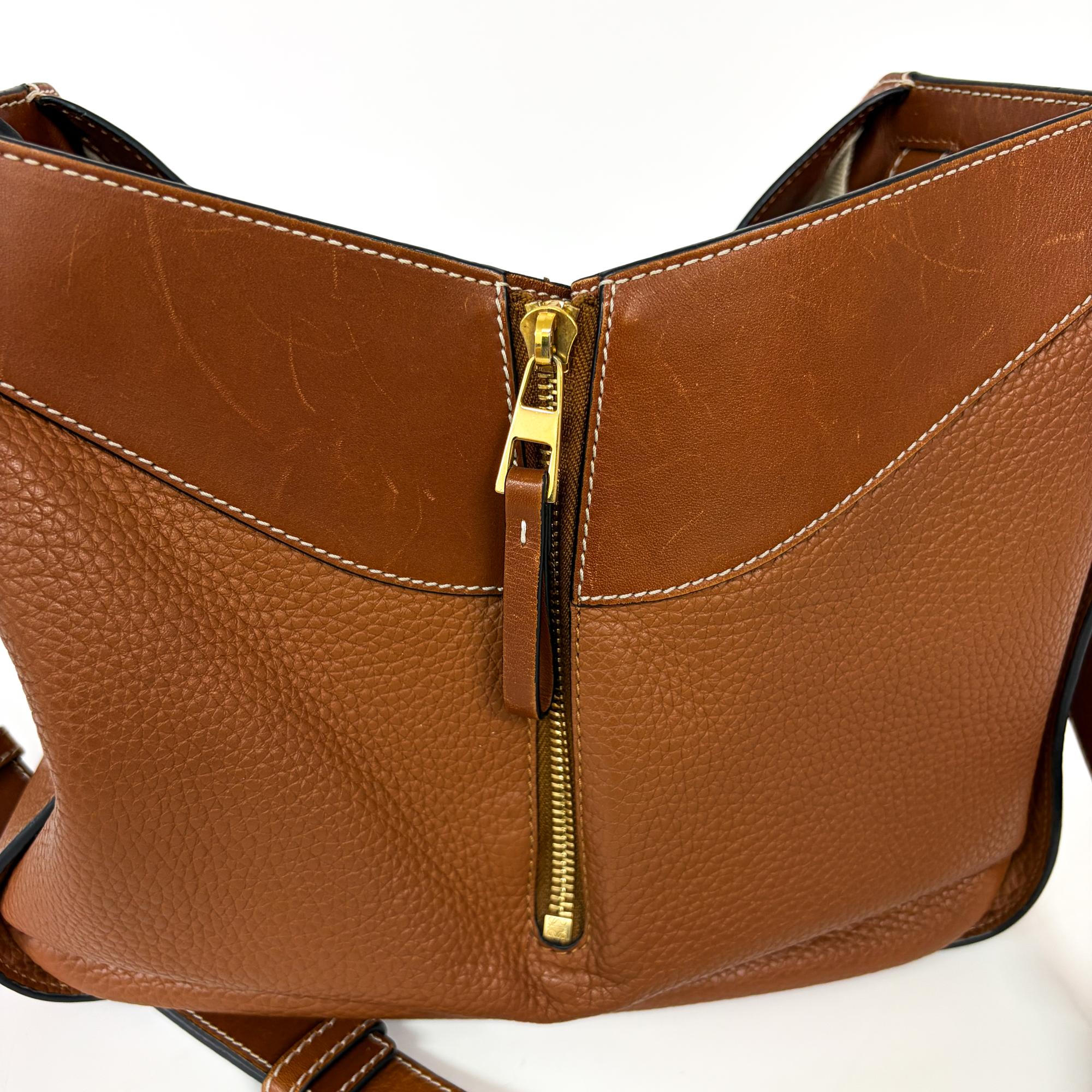 Loewe Hammock Leather Brown Leather Handbag (Pre-Owned)