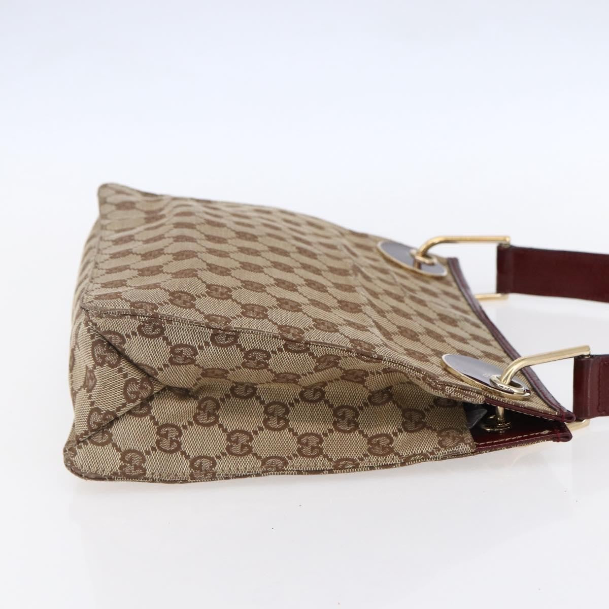 Gucci Eclipse Messenger Gg Canvas Beige Canvas Shoulder Bag Bag (Pre-Owned)