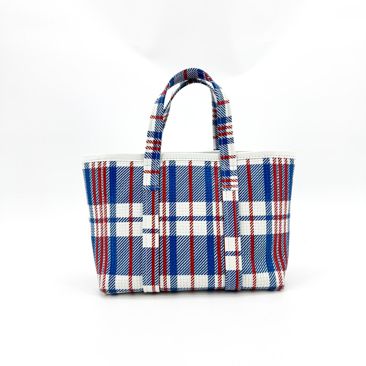 Balenciaga Cabas Tote Canvas And Leather White Leather Shoulder Bag Bag (Pre-Owned)