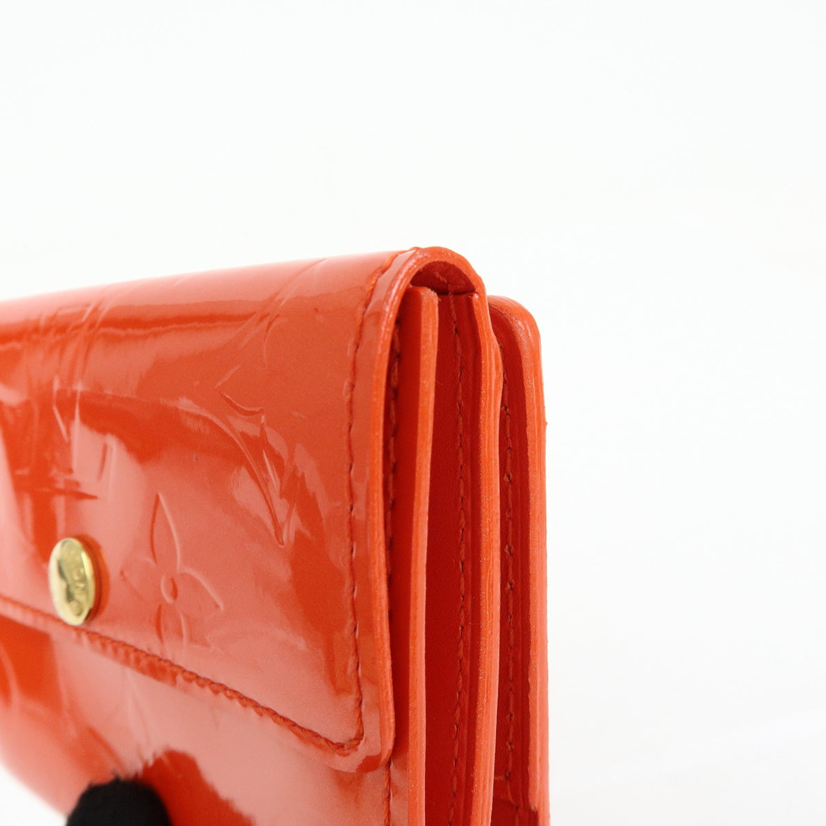 Louis Vuitton Ludlow Vernis Orange Leather Wallets Accessory (Pre-Owned)