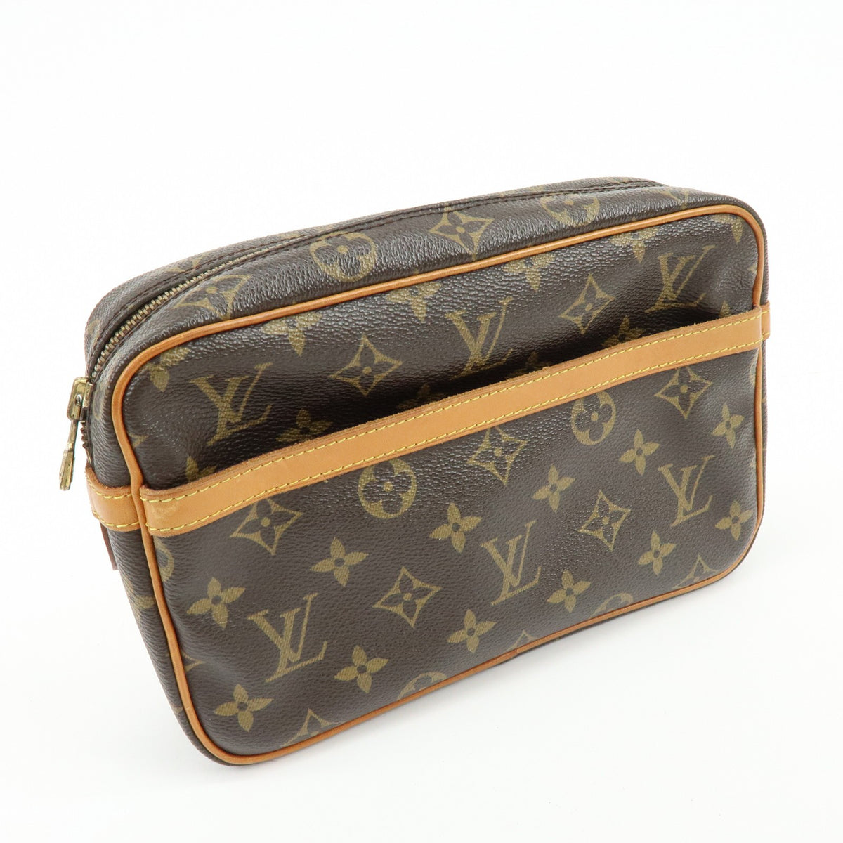 Louis Vuitton Compiegne Cosmetic Monogram Canvas Brown Canvas Toiletry Case Accessory (Pre-Owned)
