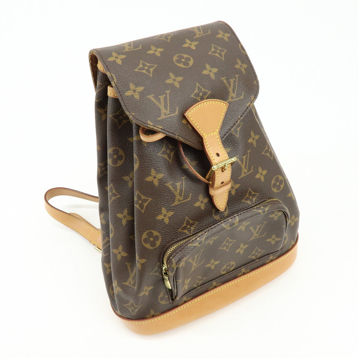 Louis Vuitton Vintage Montsouris Monogram Canvas Brown Canvas Backpack Bag (Pre-Owned)